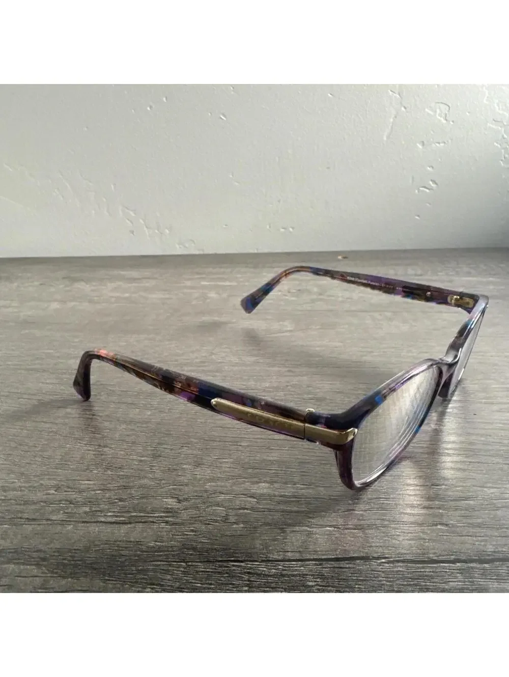 Coach Eyeglasses Hc6065 5288 Confetti Purple Rectangle FRAMES ONLY 51-17-135